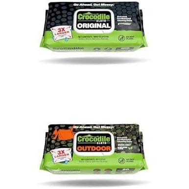 image:imageCrocodile Cloth Cleaning Wipes  Original 100 Count amp Outdoor 80 Count Bundle